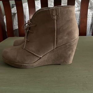 Wedge booties